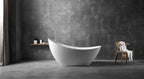 MonBlari XA-8816 solid surface crescent bath front view
