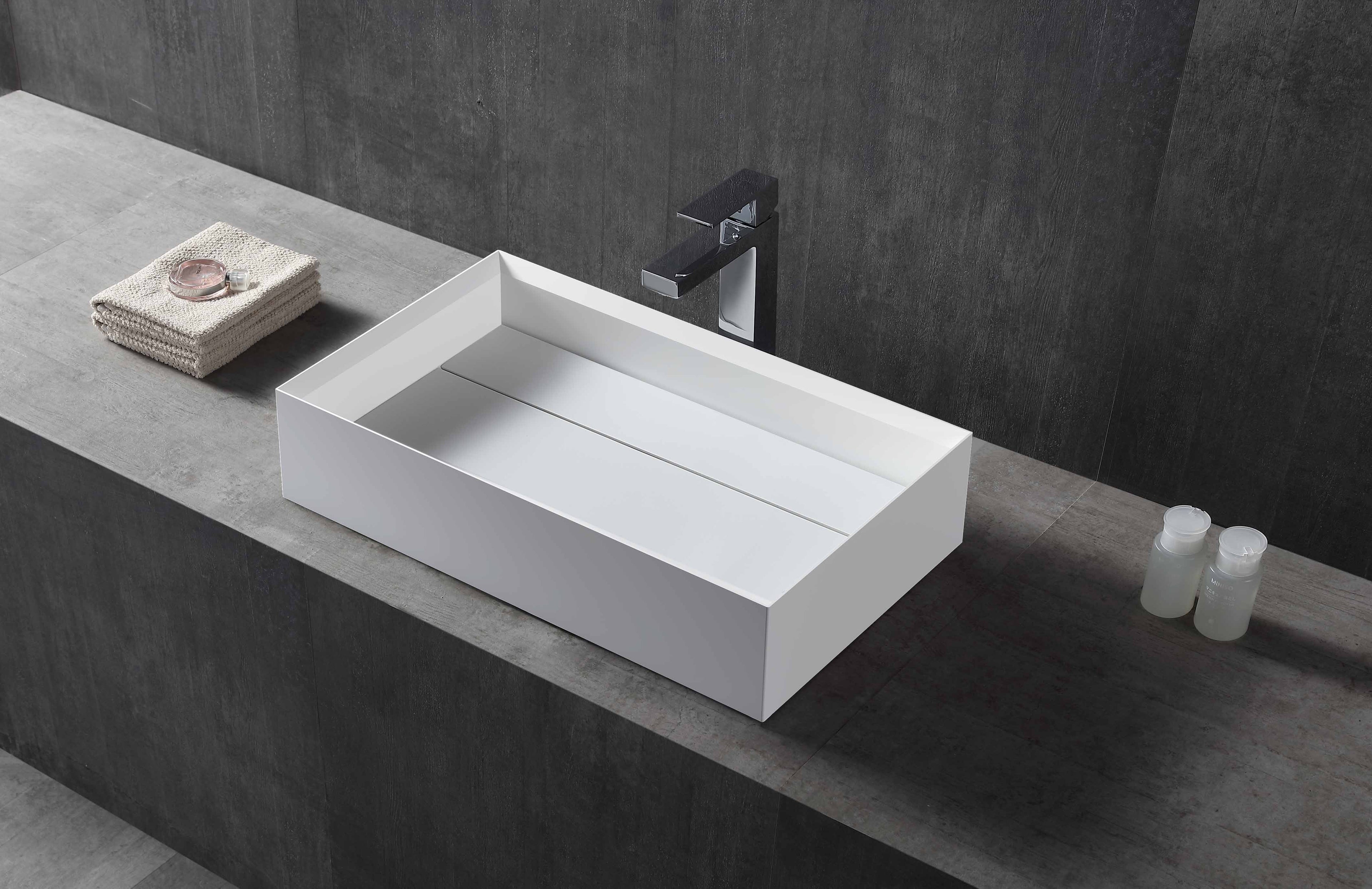 MonBlari XA-A32D solid surface countertop basin
