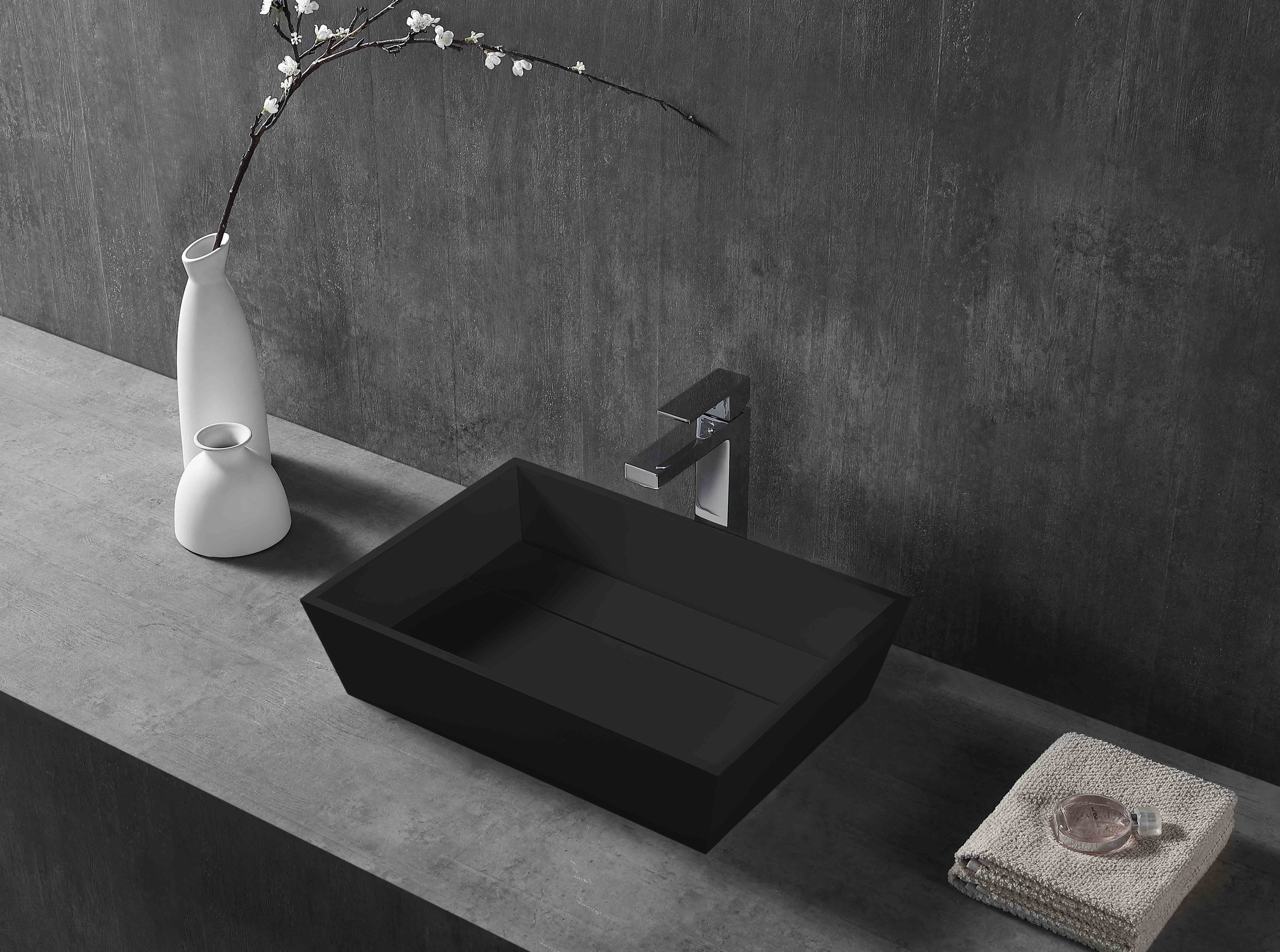 MonBlari XA-A33B solid surface countertop basin
