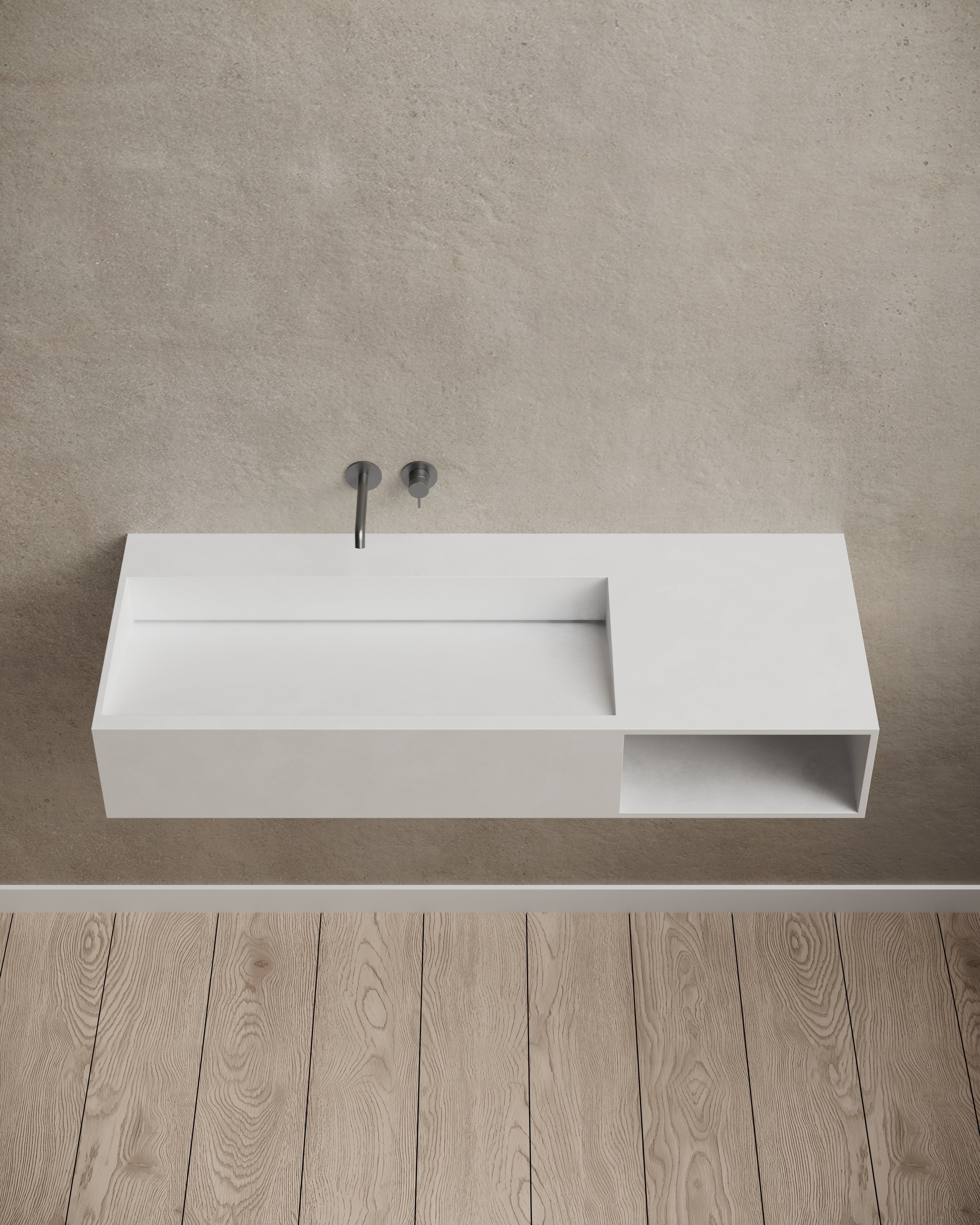 MonBlari XA-G62L/R wall-mounted basin front top view