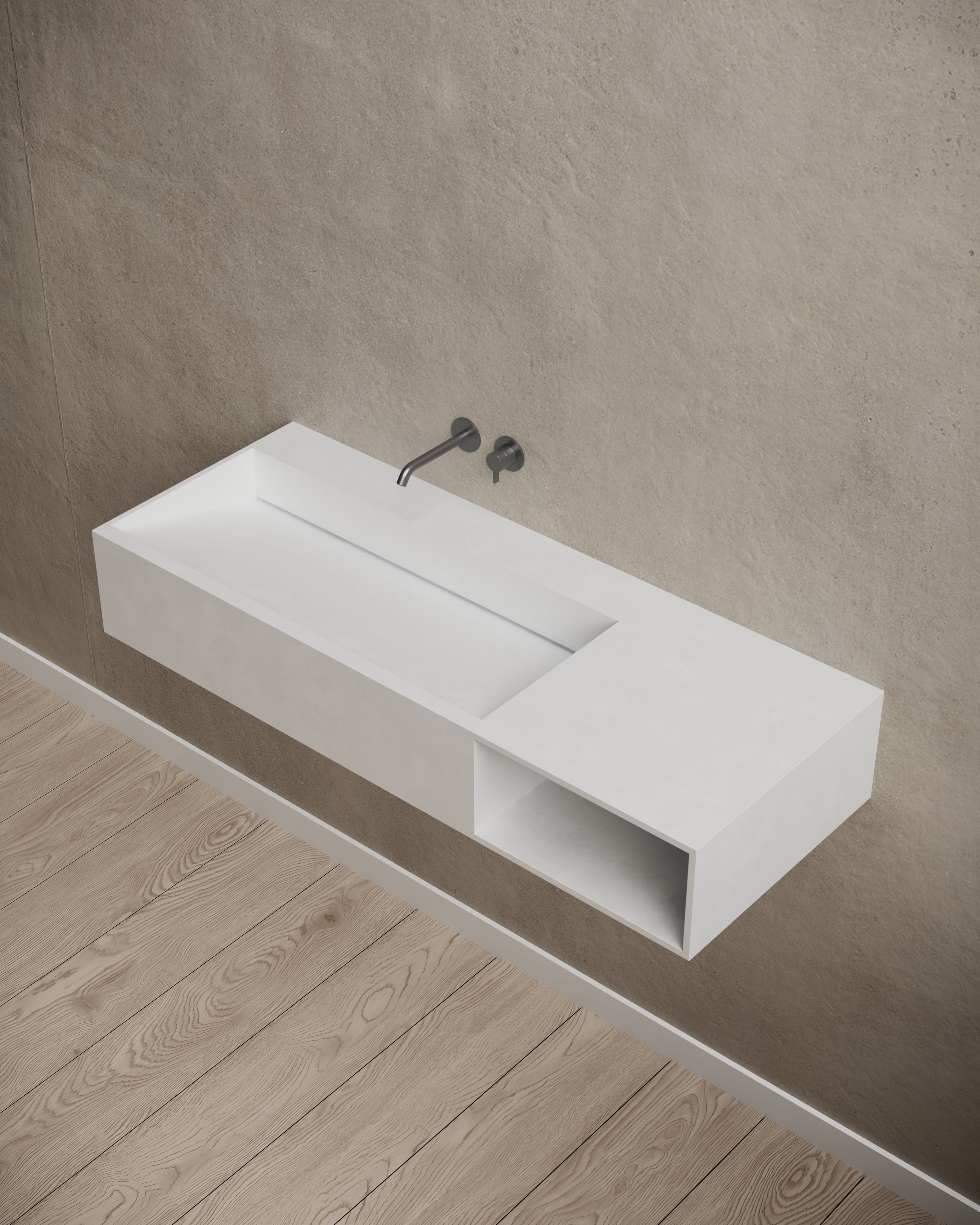 MonBlari XA-G62L/R wall-mounted basin side top view