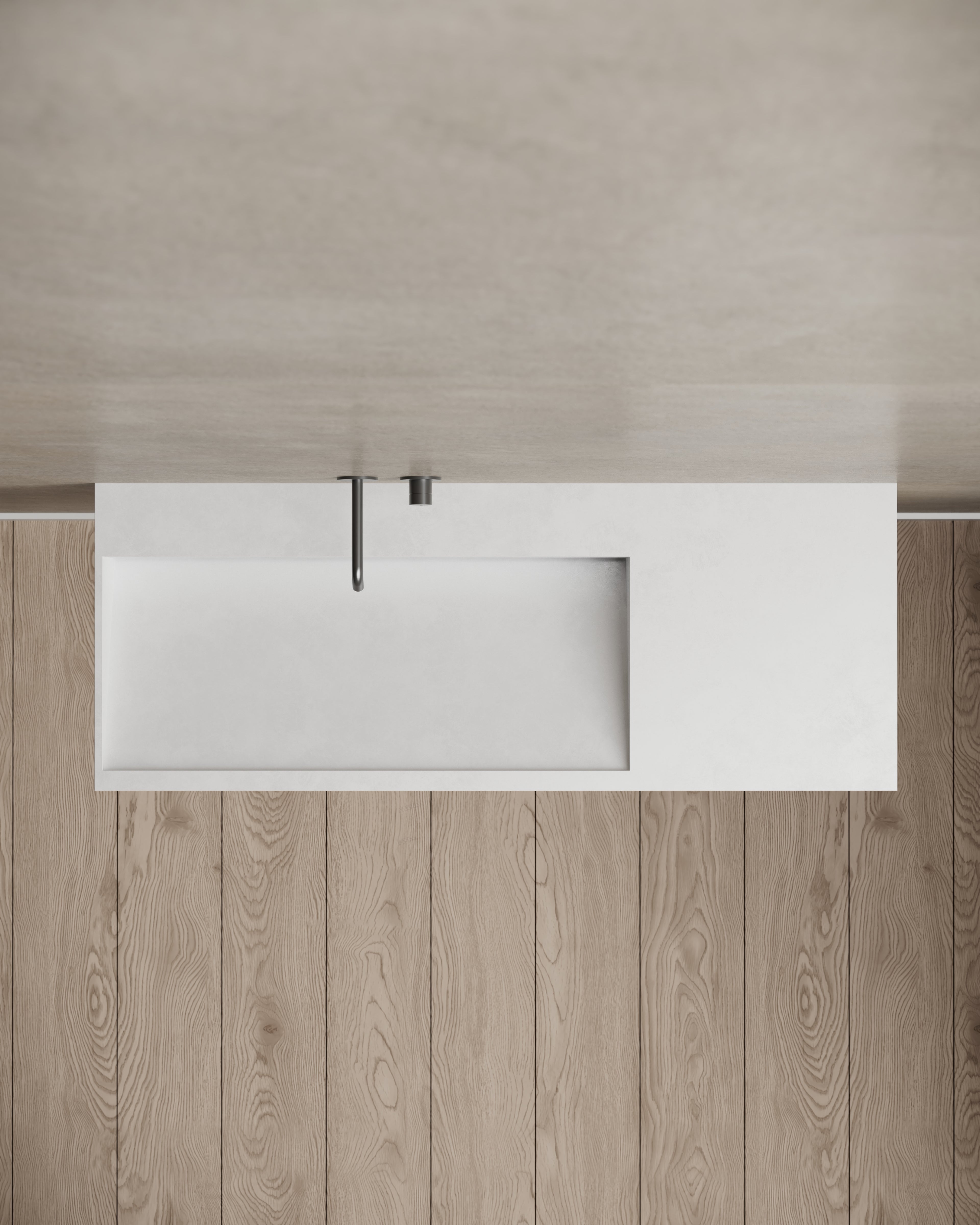 MonBlari XA-G62L/R wall-mounted basin top view