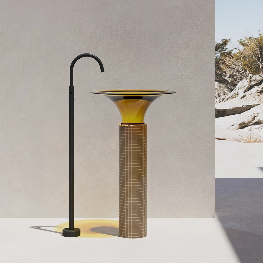 MonBlari SPRING Serie Standwaschbecken – Bernsteingelb & Karogelb