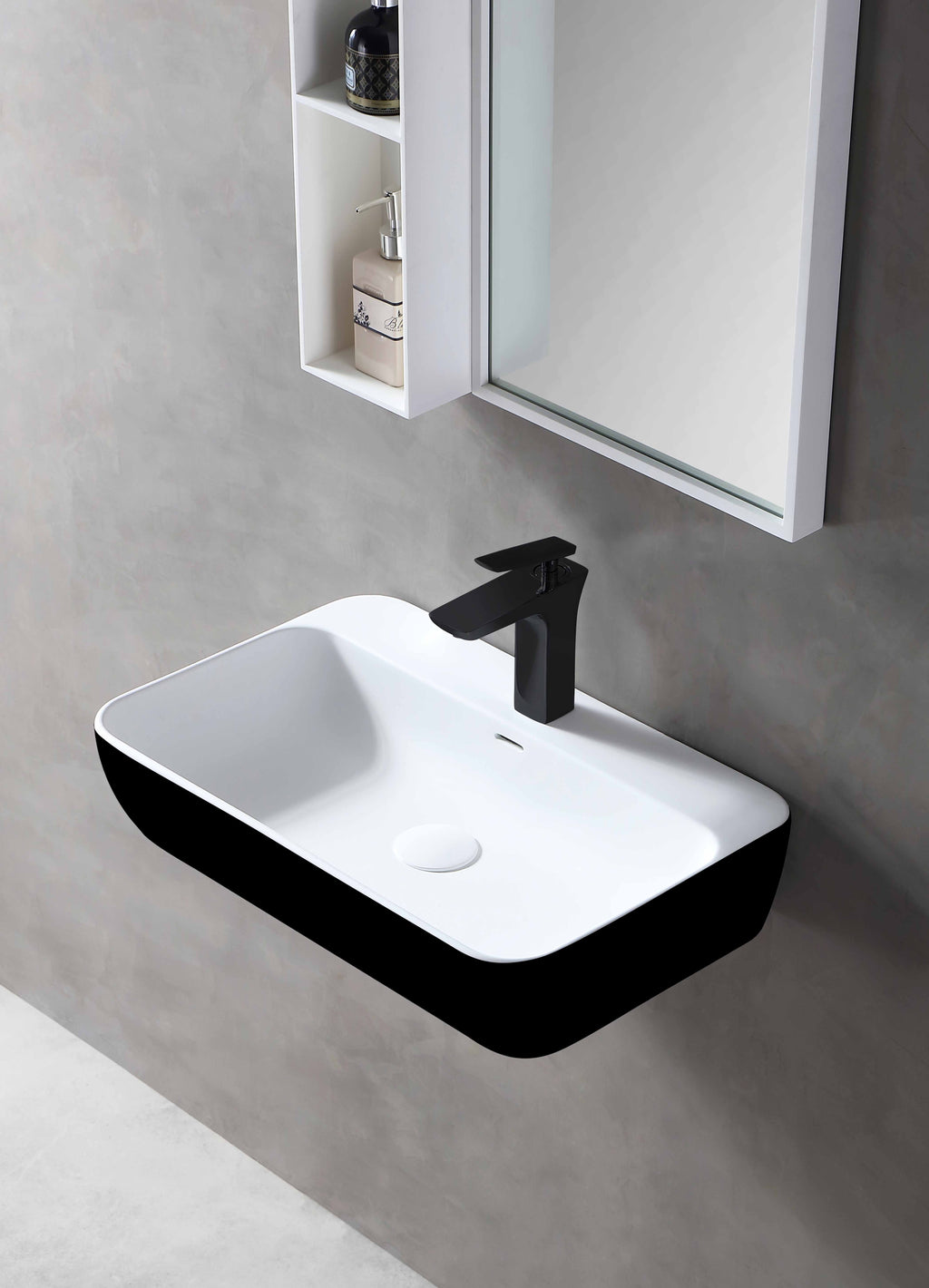 MonBlari TW-G201 Solid Surface Wall-Mounted Bain