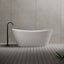 MonBlari TW-6612 Wide Oval Freestanding Bathtub-Front View