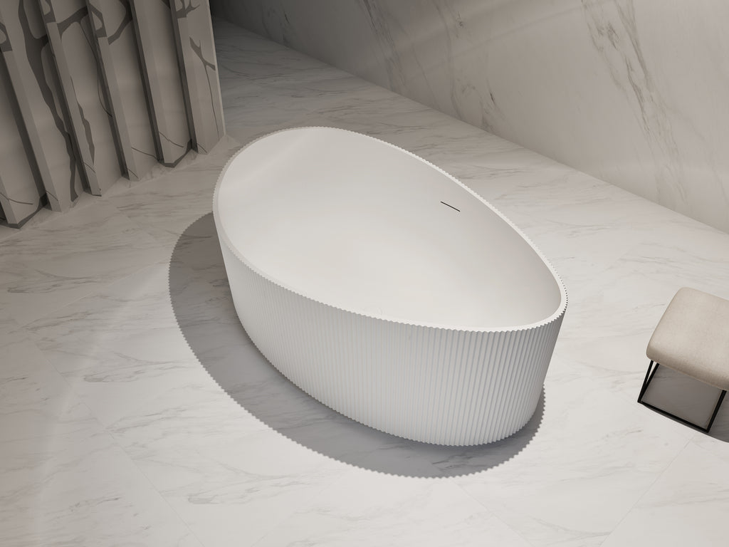 MonBlari TW-7190 Freestanding Bath Right Side Top View Close-up