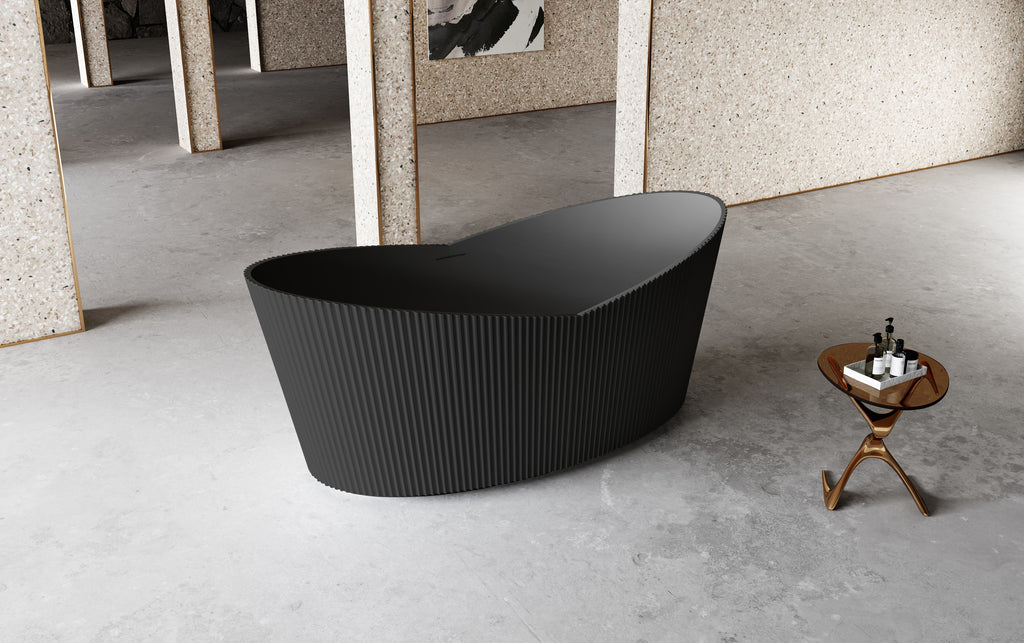 MonBlari TW-7193 Freestanding Bath Left Side Top View