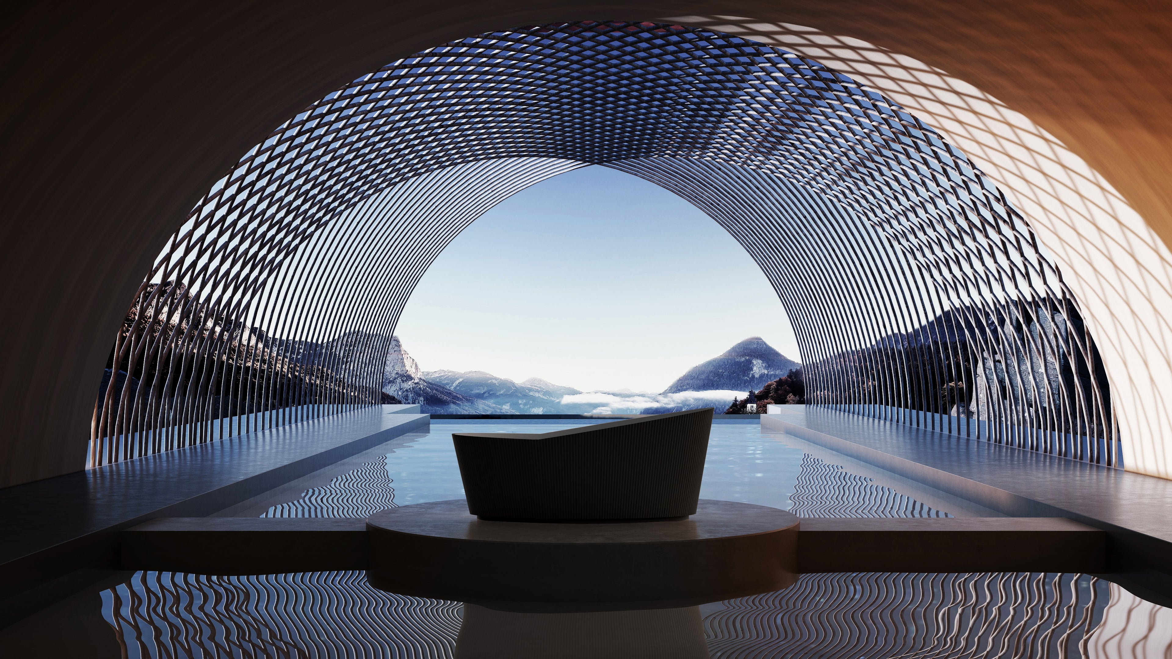 MonBlari TW-7198 Freestanding Bath Front View