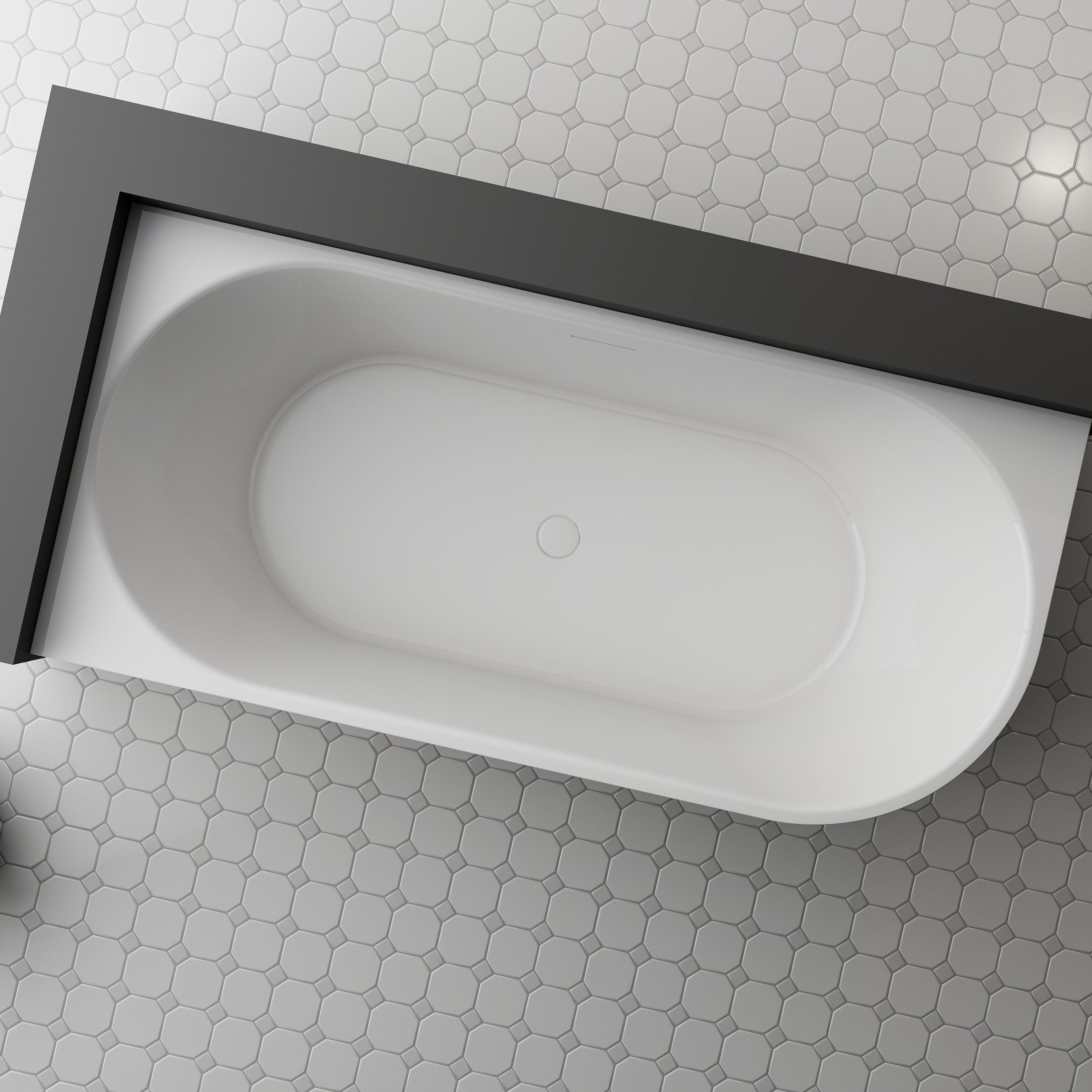 MonBlari TW-7313  Corner Bath-TopView