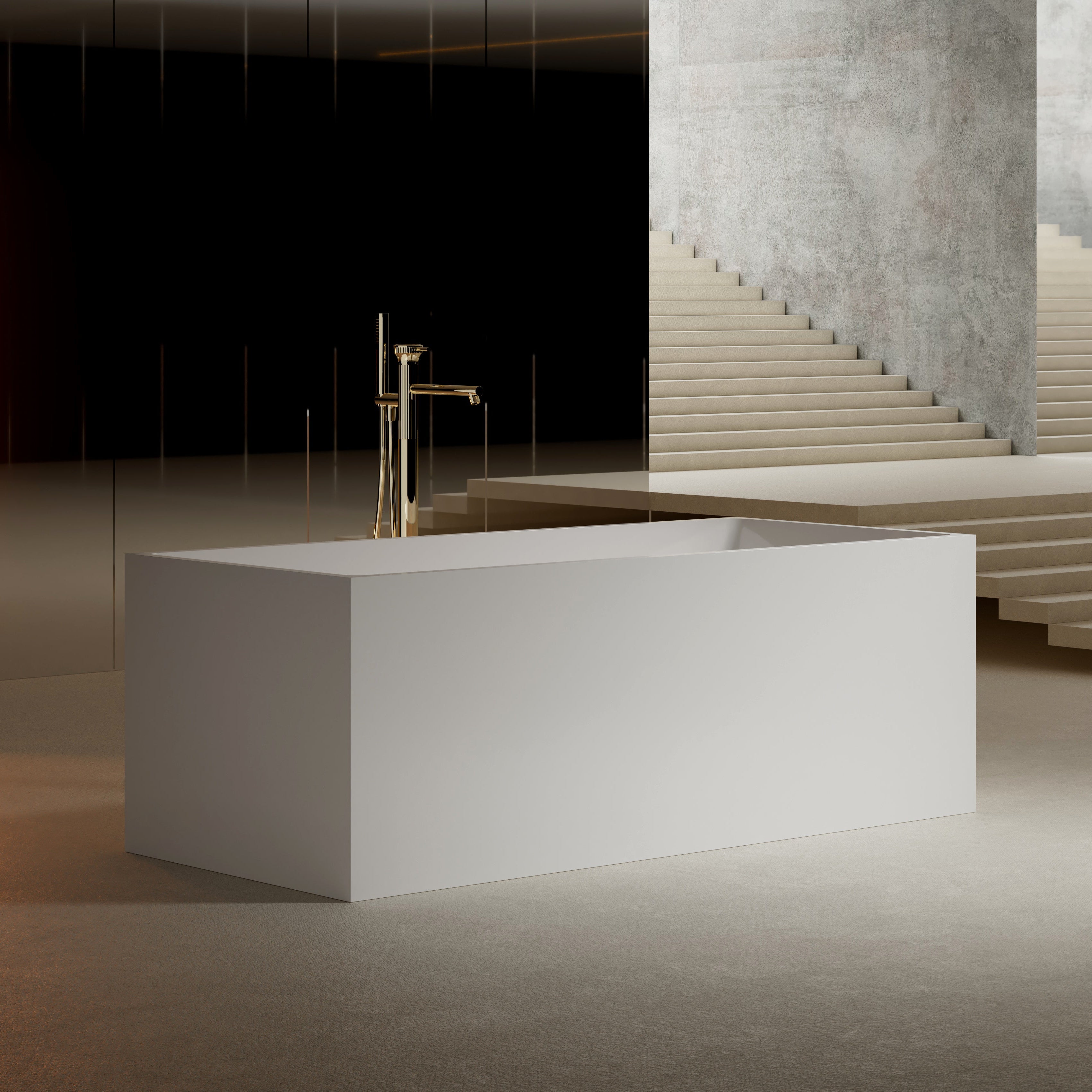 MonBlari TW-7585 Freestanding Bath-LeftSideView