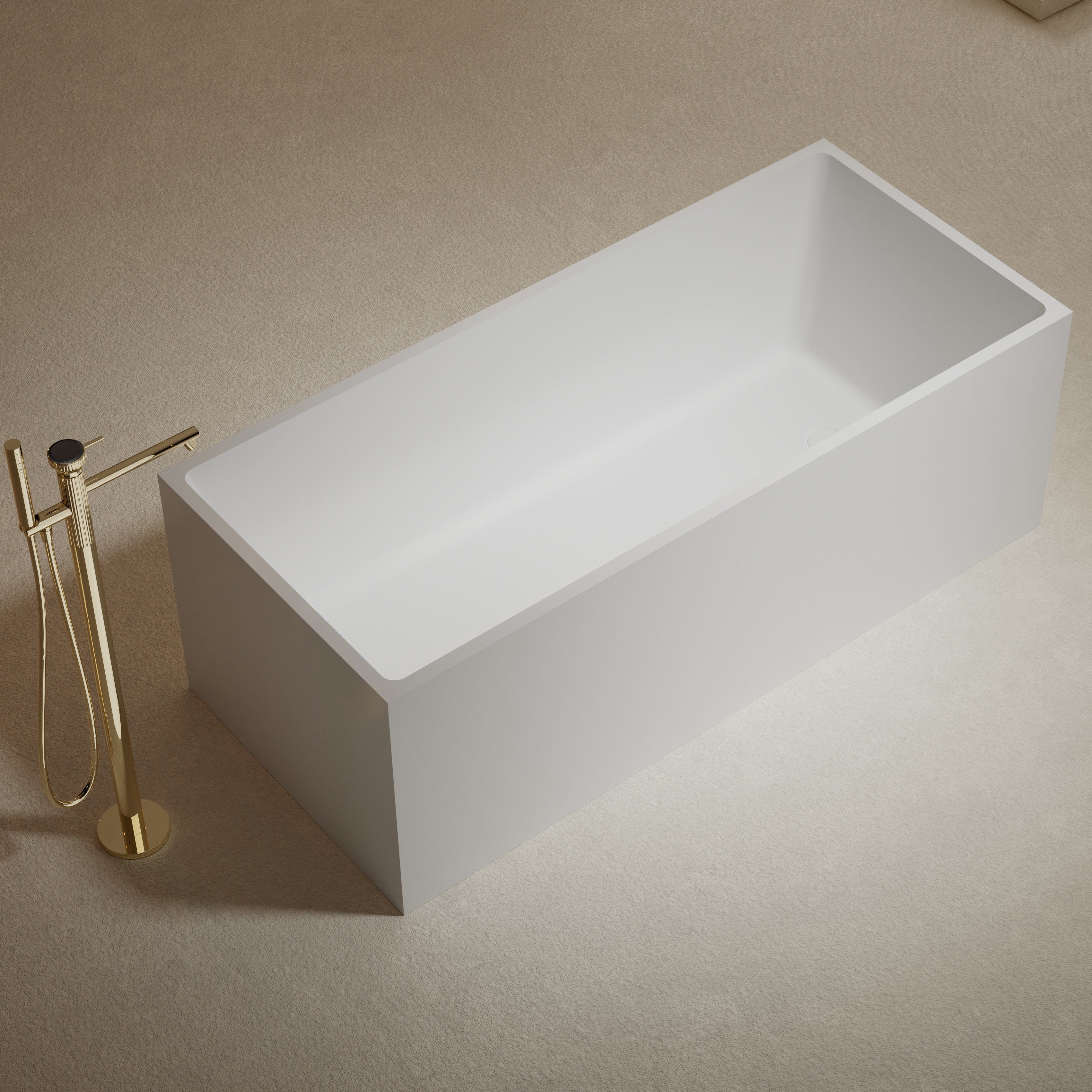 MonBlari TW-7585 Freestanding Bath-LeftTopView