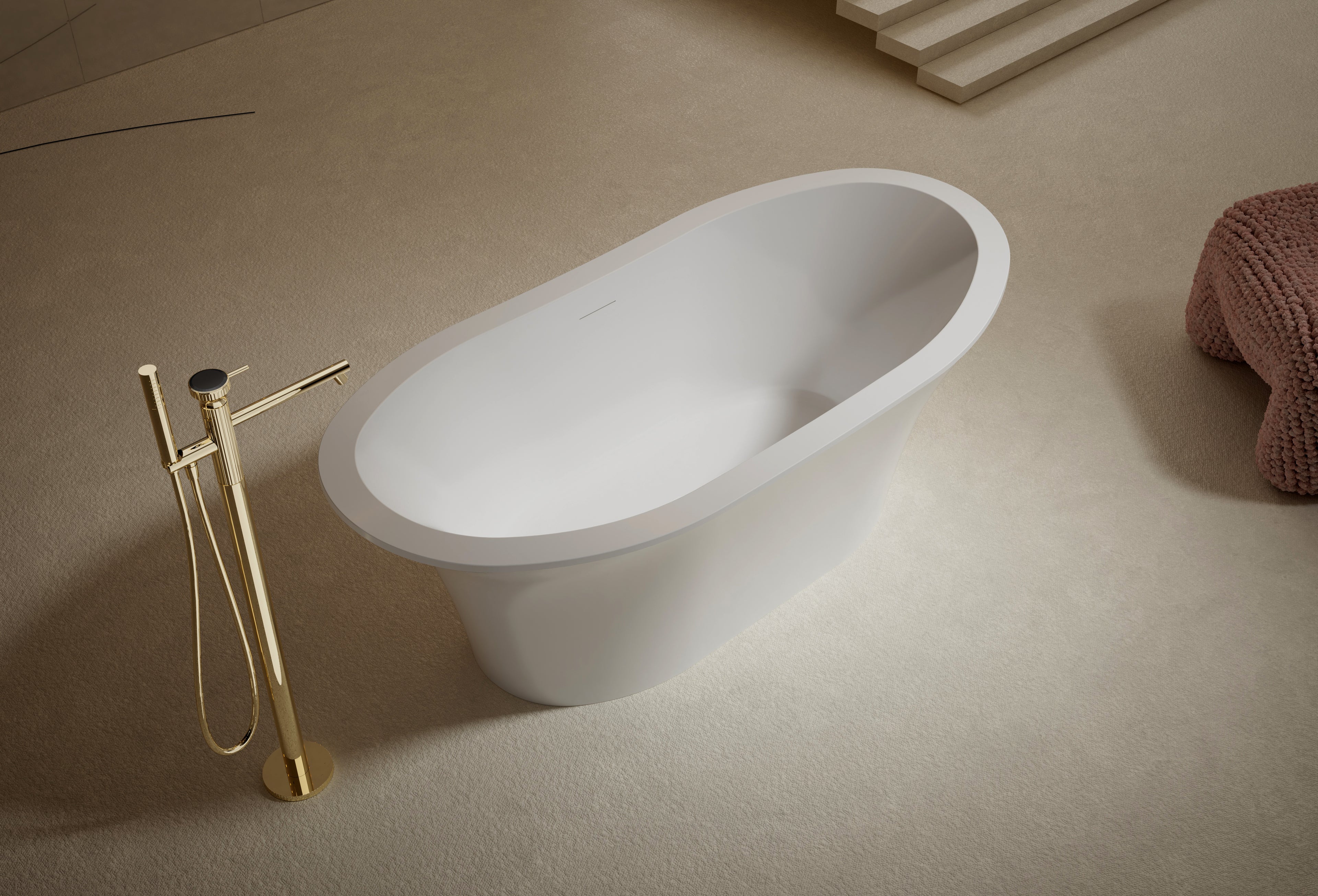 MonBlari TW-7588 Freistehende Badewanne