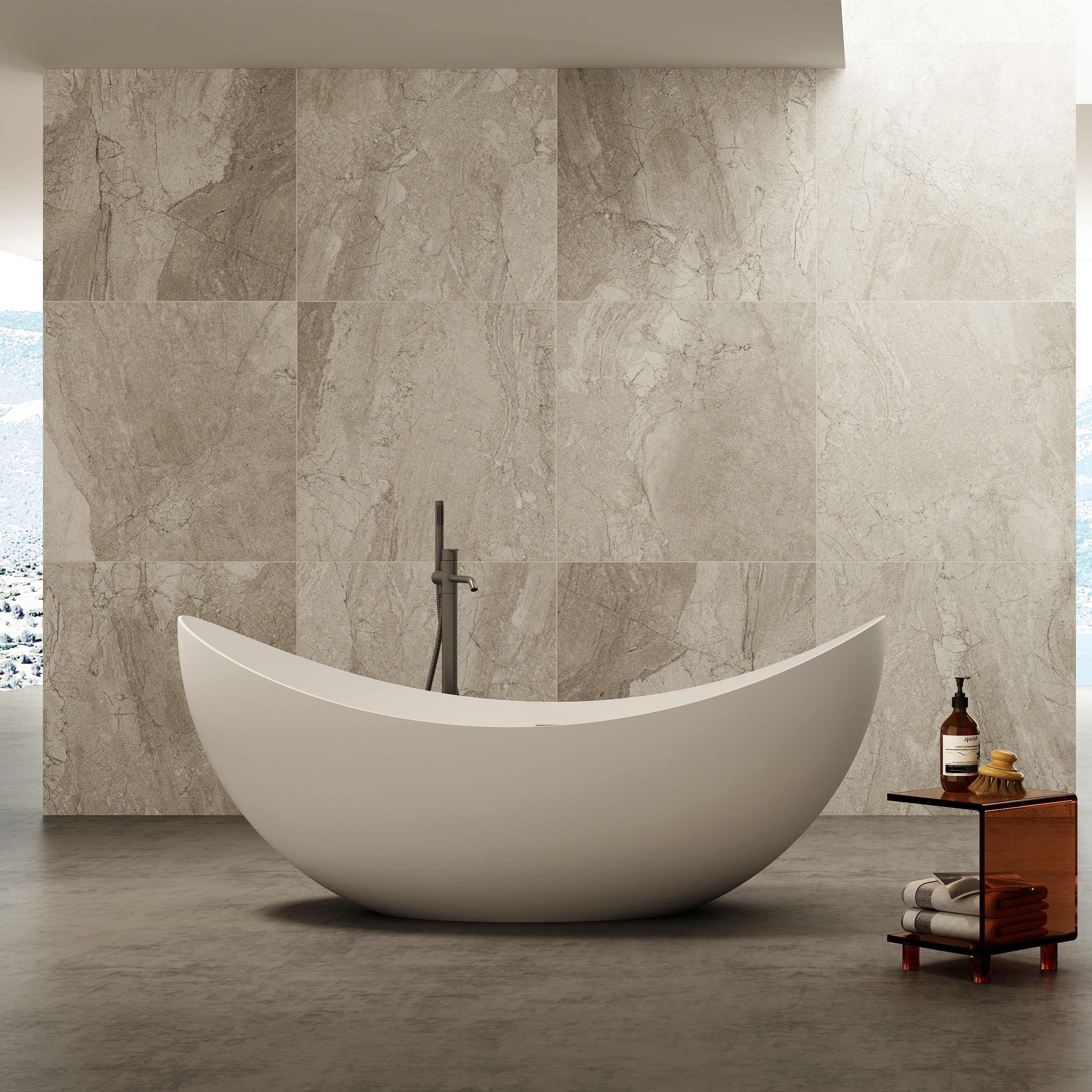 MonBlari TW-7618 Freestanding Bath-FrontView Main image