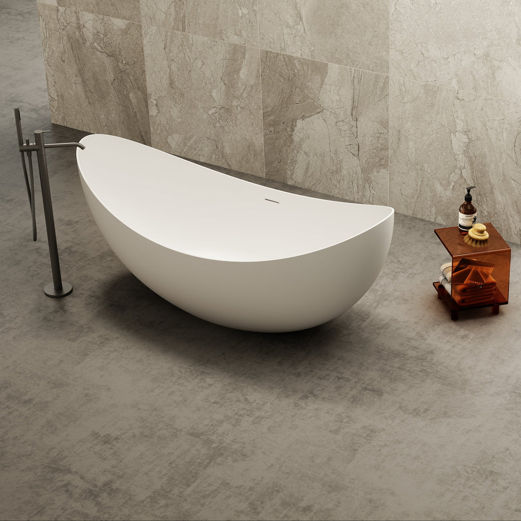 MonBlari TW-7618 Freestanding Bath-FrontView-RightTopView