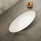 MonBlari TW-7618 Freestanding Bath-FrontView-TopView