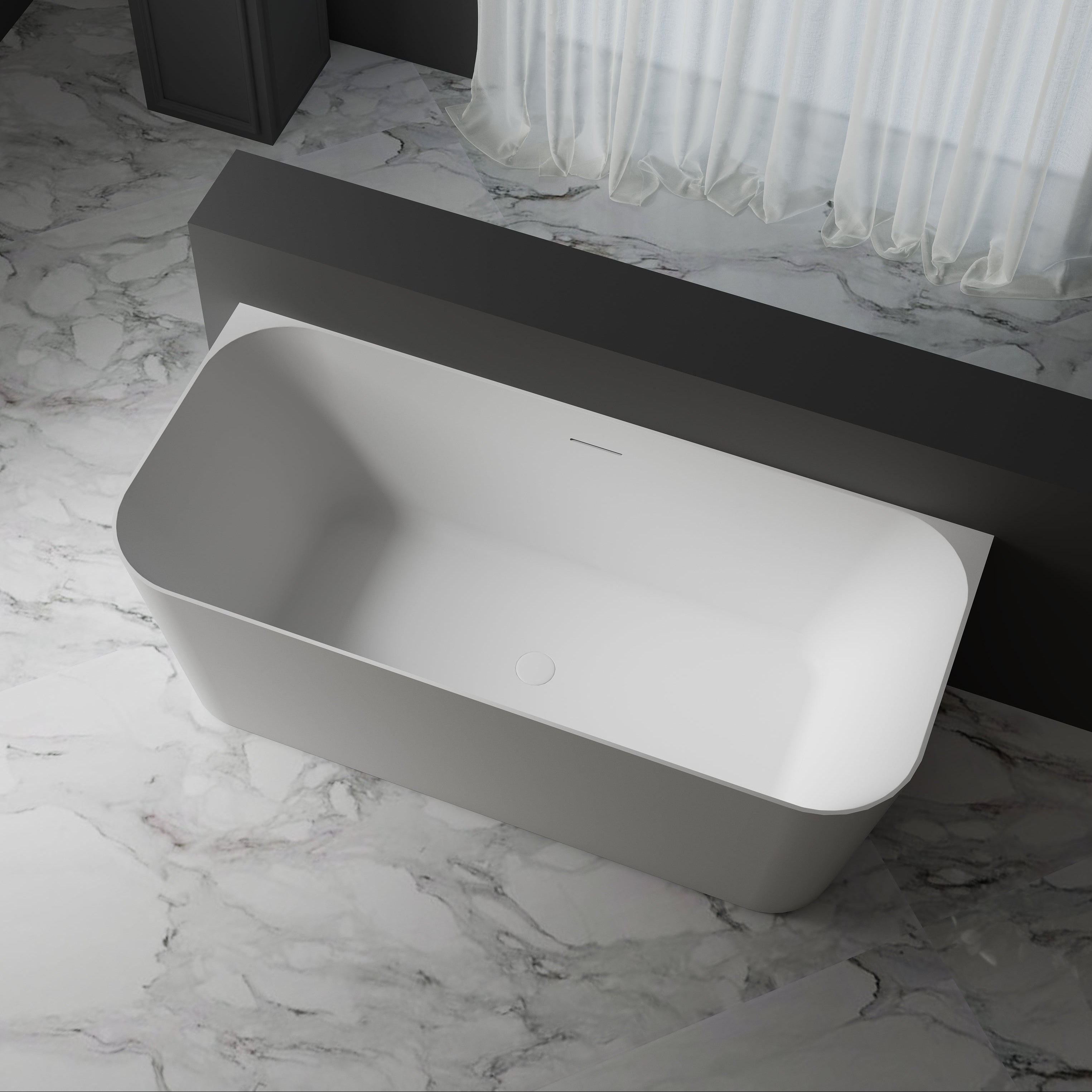 MonBlari TW-7619 Wall-mounted Bath-RightTopView