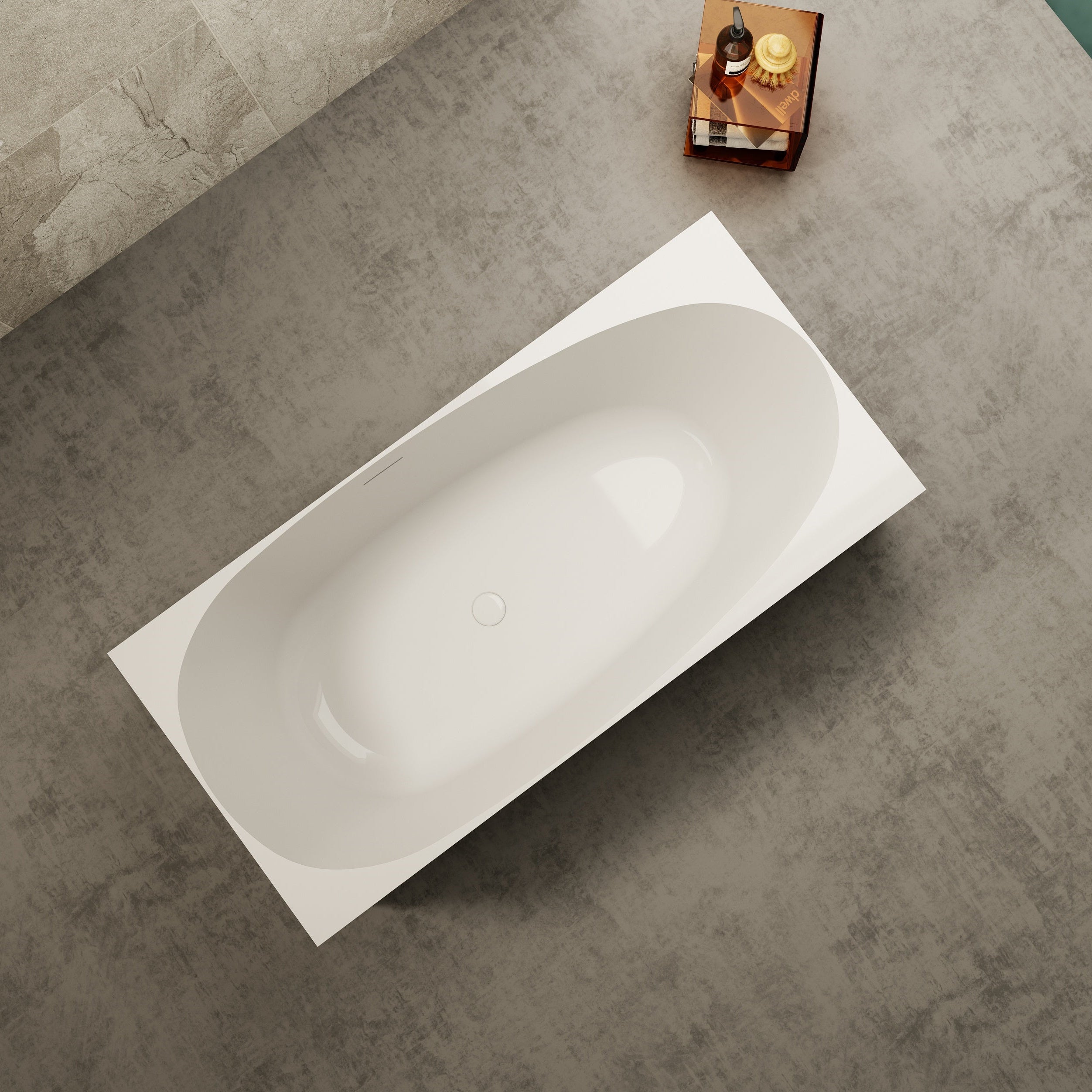  MonBlari TW-7621 Freestanding Bath-TopView