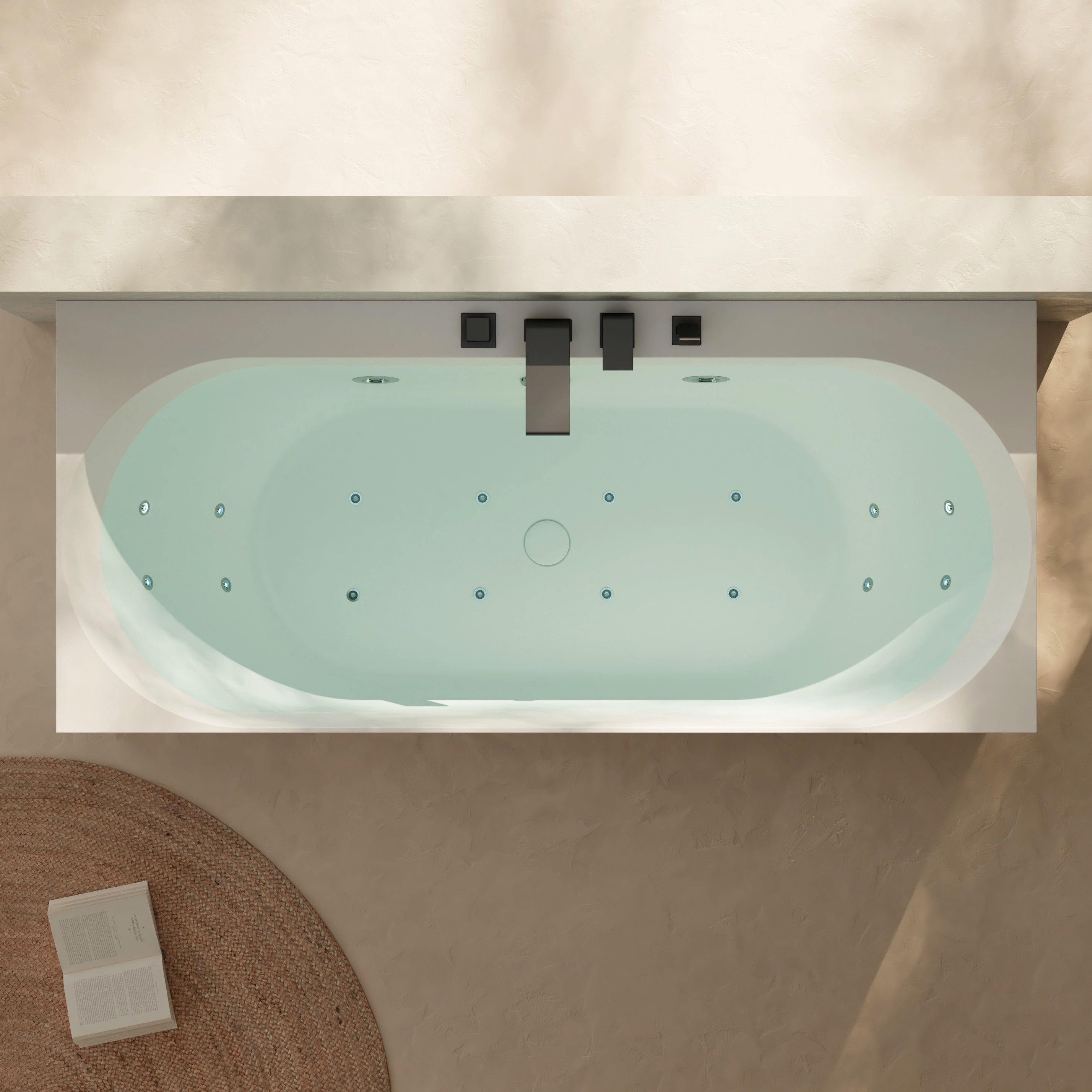 MonBlari TW-7786 Wall-Mounted Bath-TopView