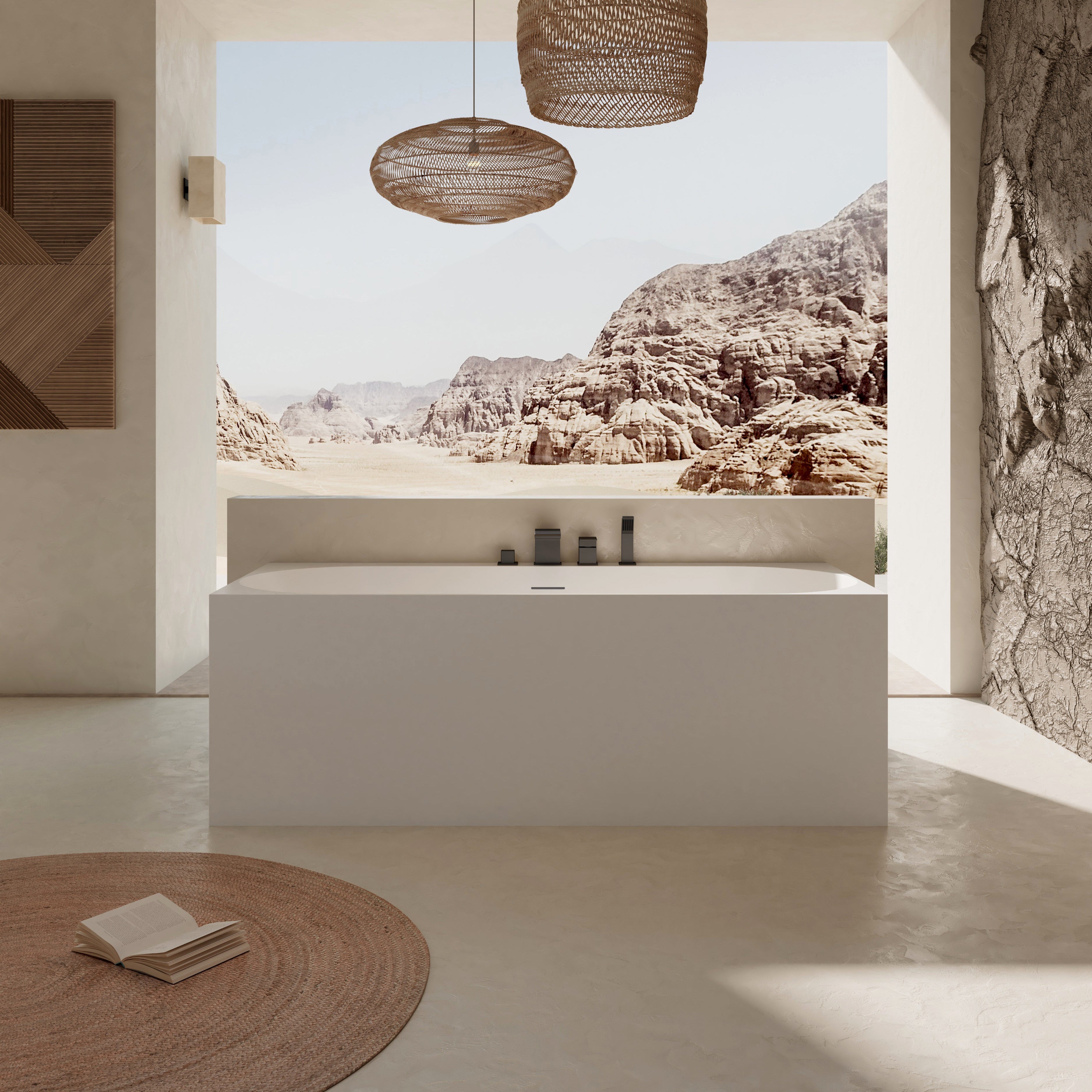 MonBlari TW-7786 Wall-Mounted Bath-Front View 