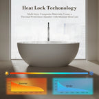 MonBlari TW-8507 Solid Surface Freestanding Soaking Tub