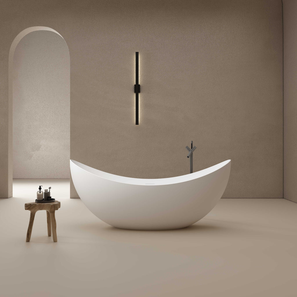 MonBlari TW-8618 Crescent Freestanding Bath
