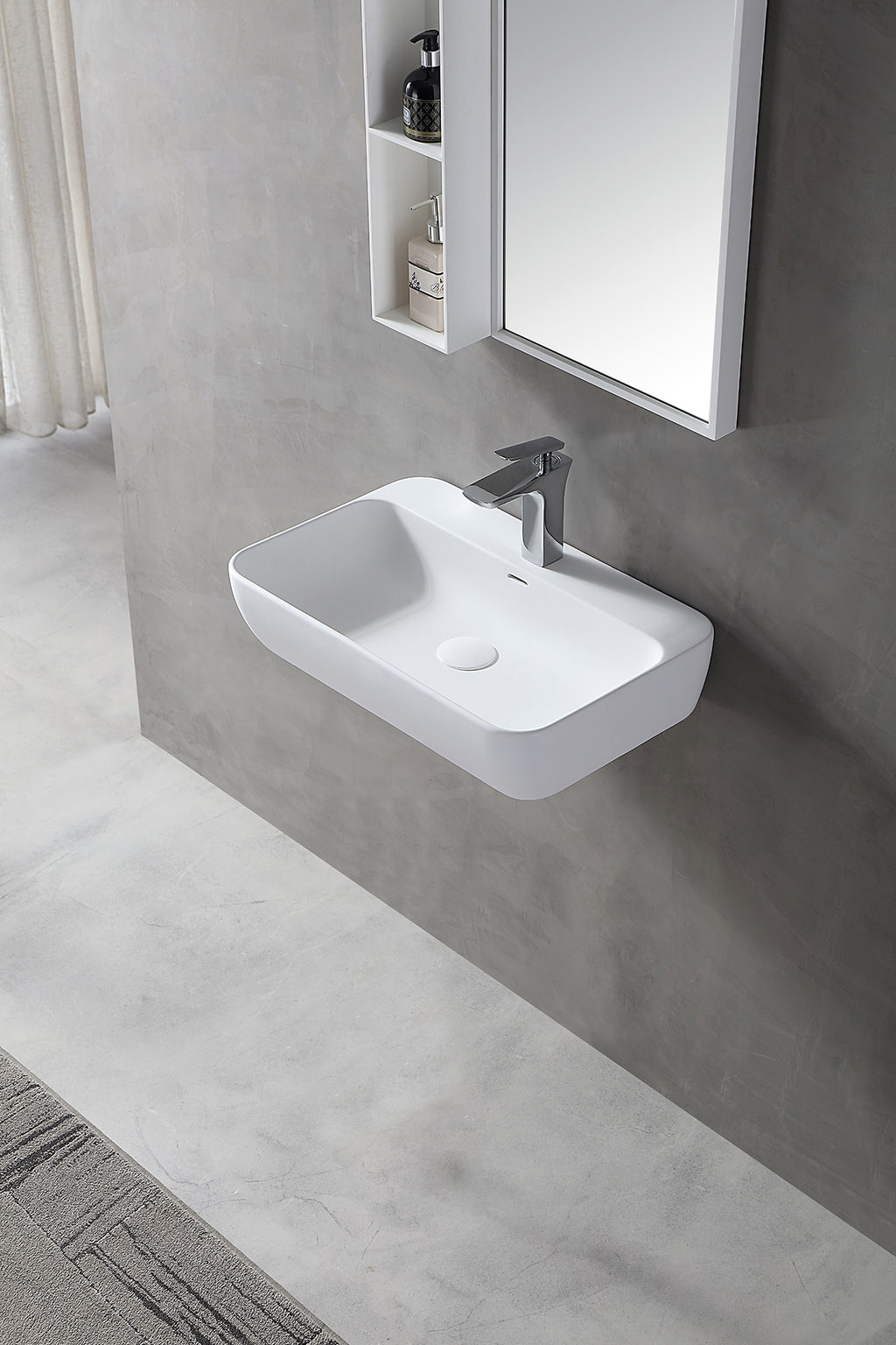 MonBlari TW-G201 Solid Surface Wall-Mounted Bain