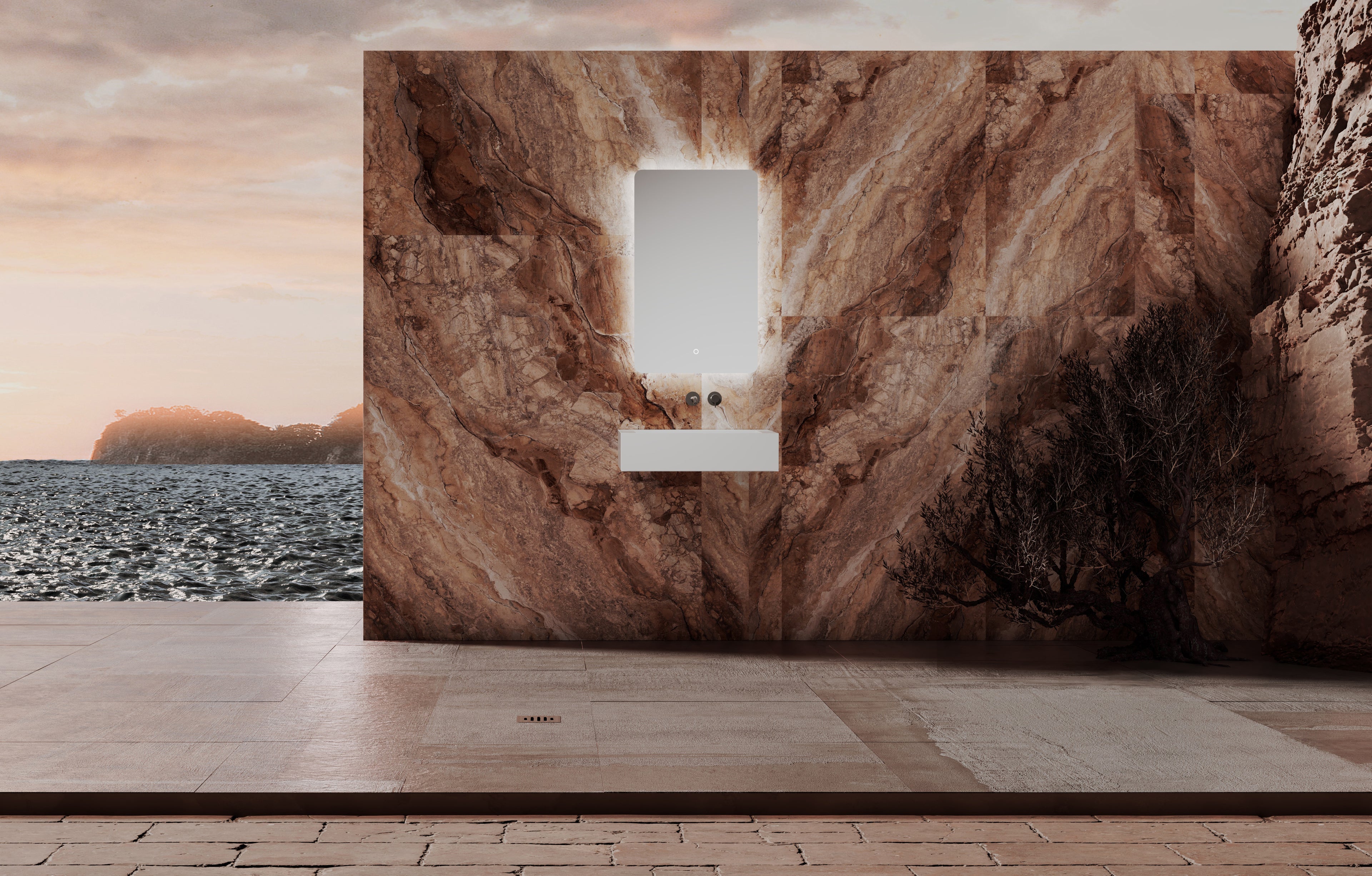 MonBlari TW-G272 Wall-Mounted Basin