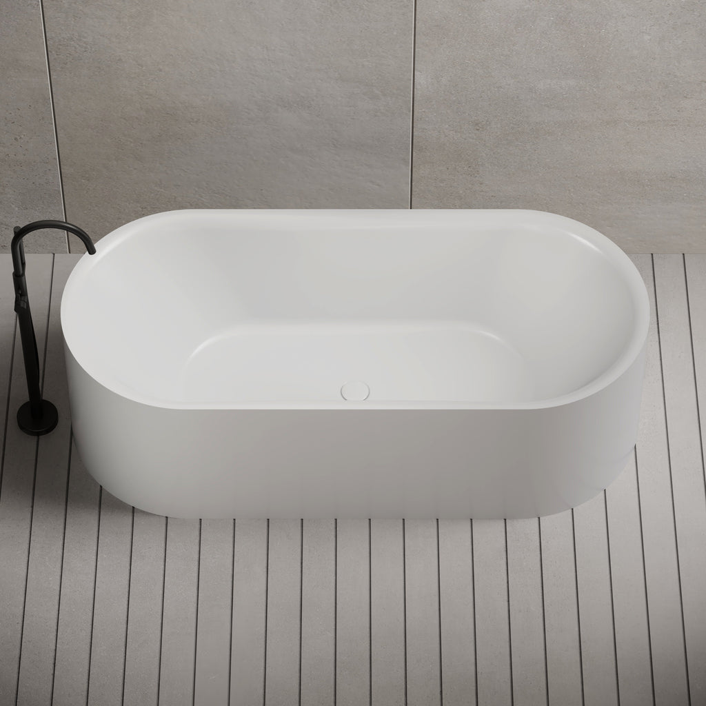 XA060 Wide Oval Bath | MonBlari-FronTopView