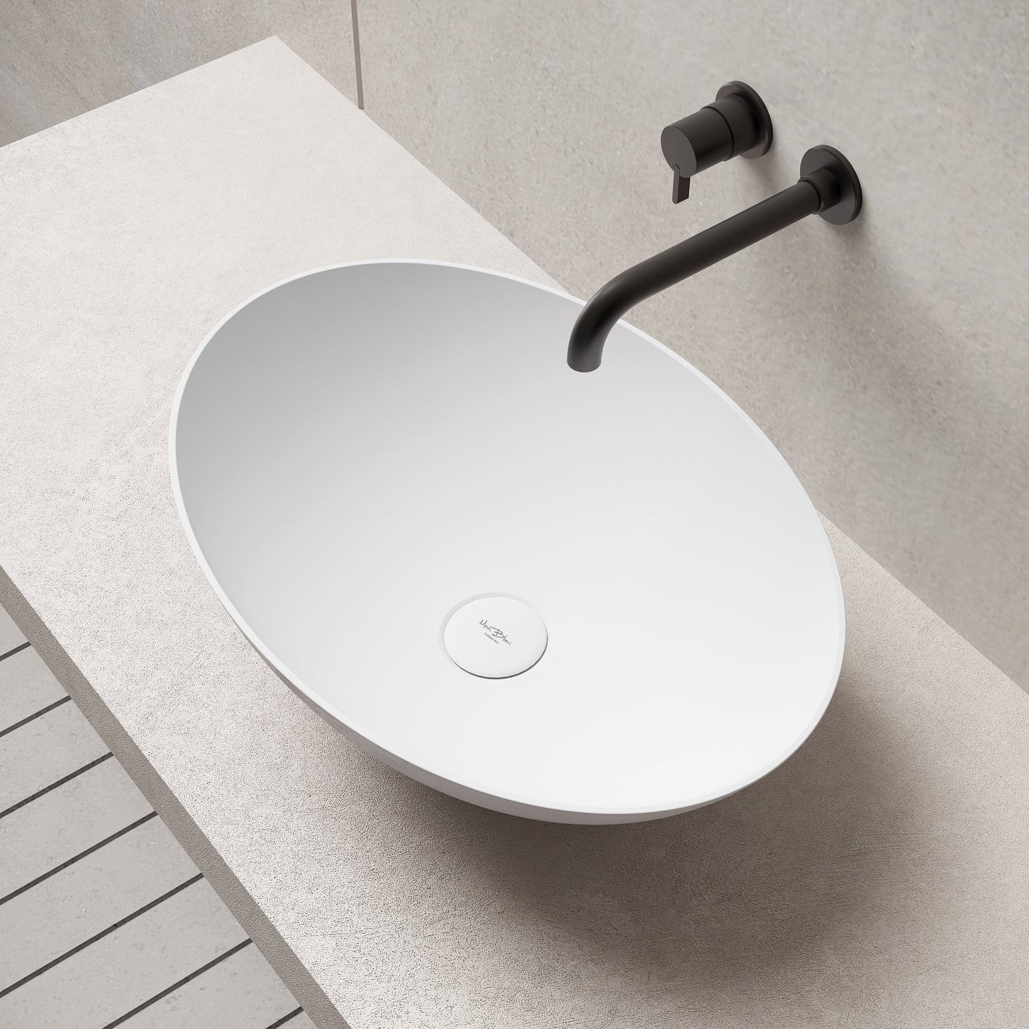 MonBlari XA-A72 Solid Surface Basin Top View