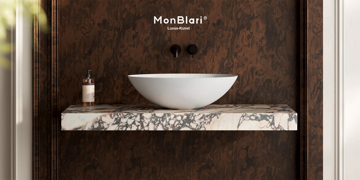 MonBlari XA-A72 Mineralwerkstoff-Waschbecken