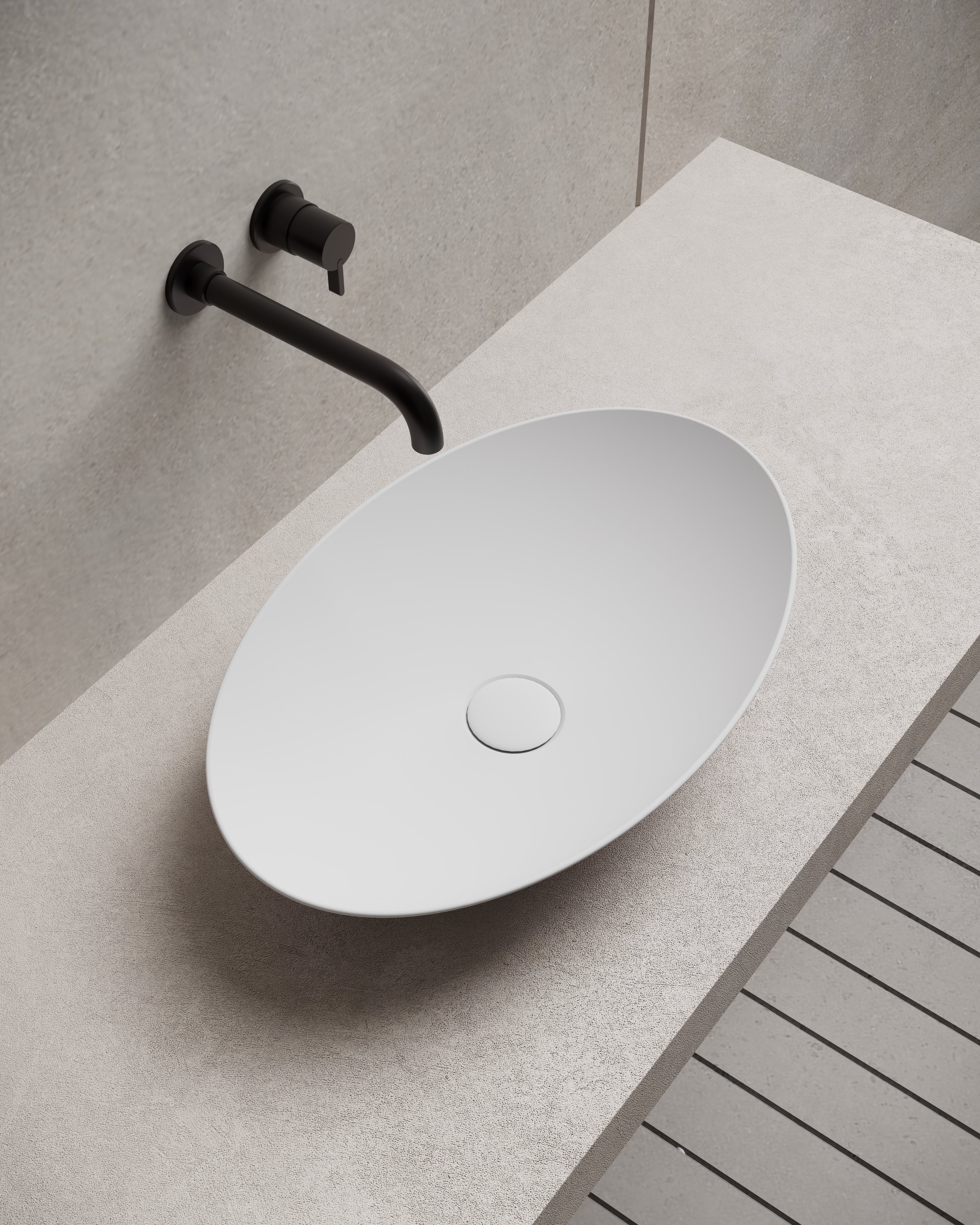 MonBlari XA-A73 Solid Surface Countertop Basin