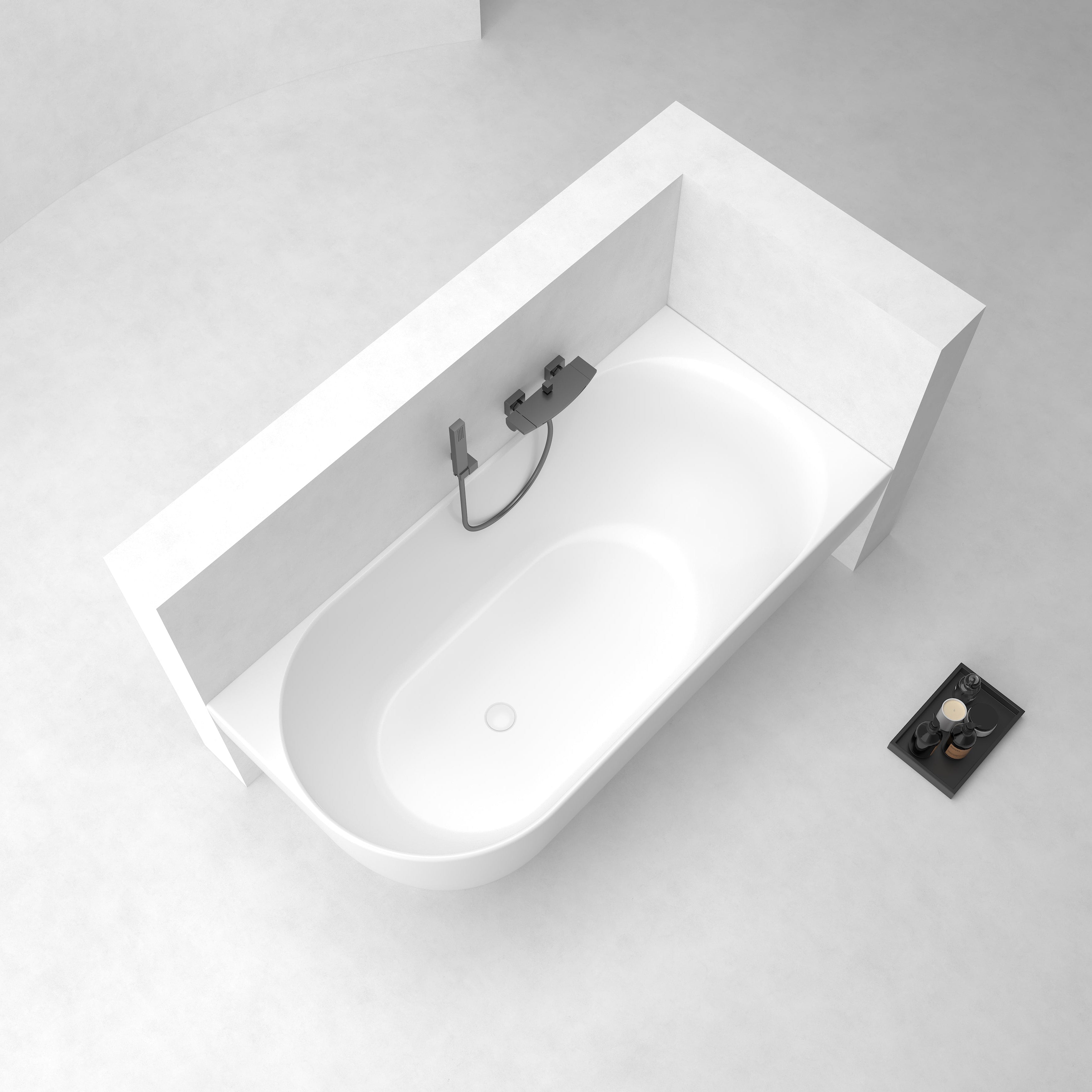 MonBlari XY-1003 Corner Bath-DiagonalTopView