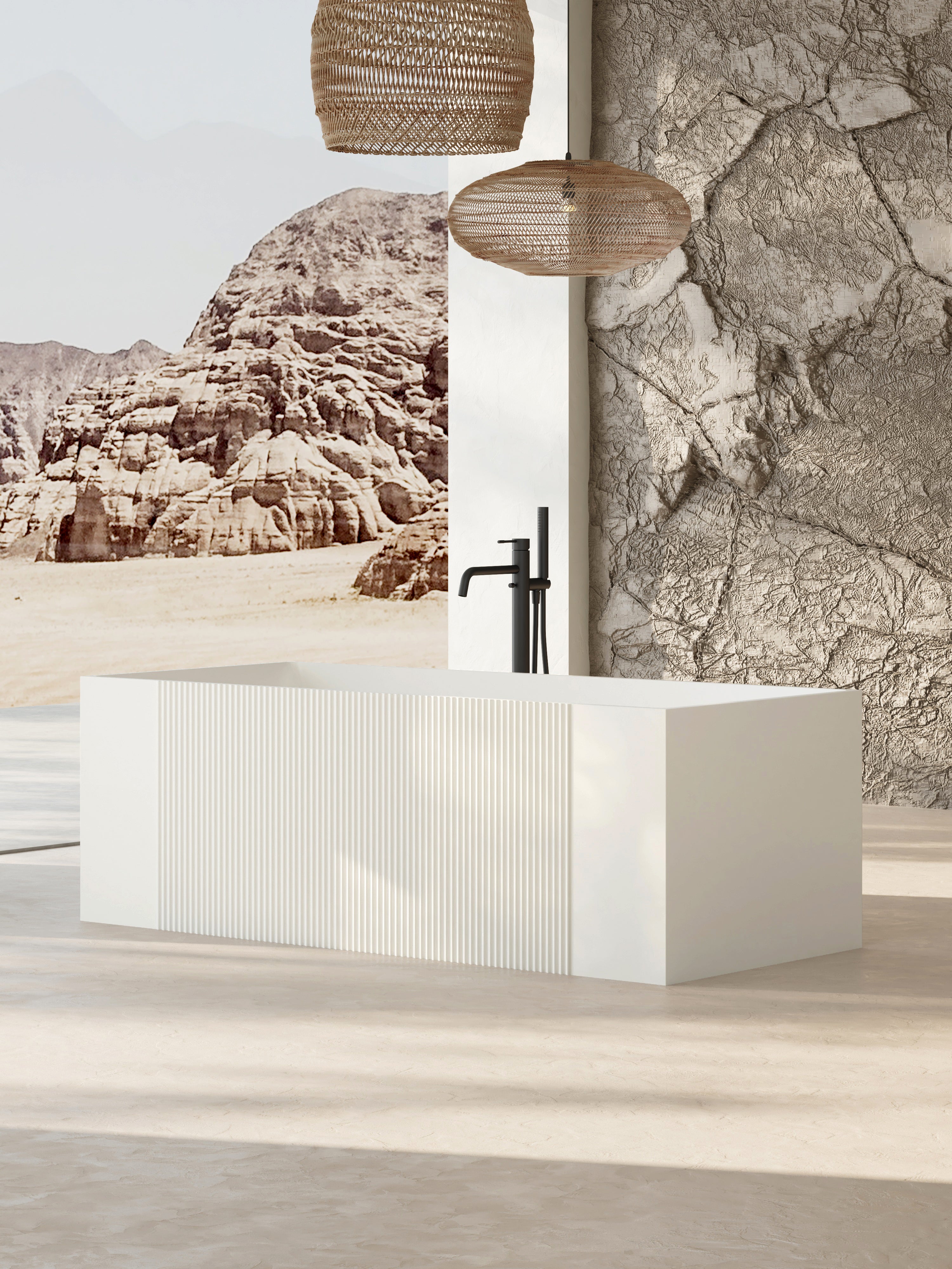 MonBlari XY-2005 Freestanding Bath Side View