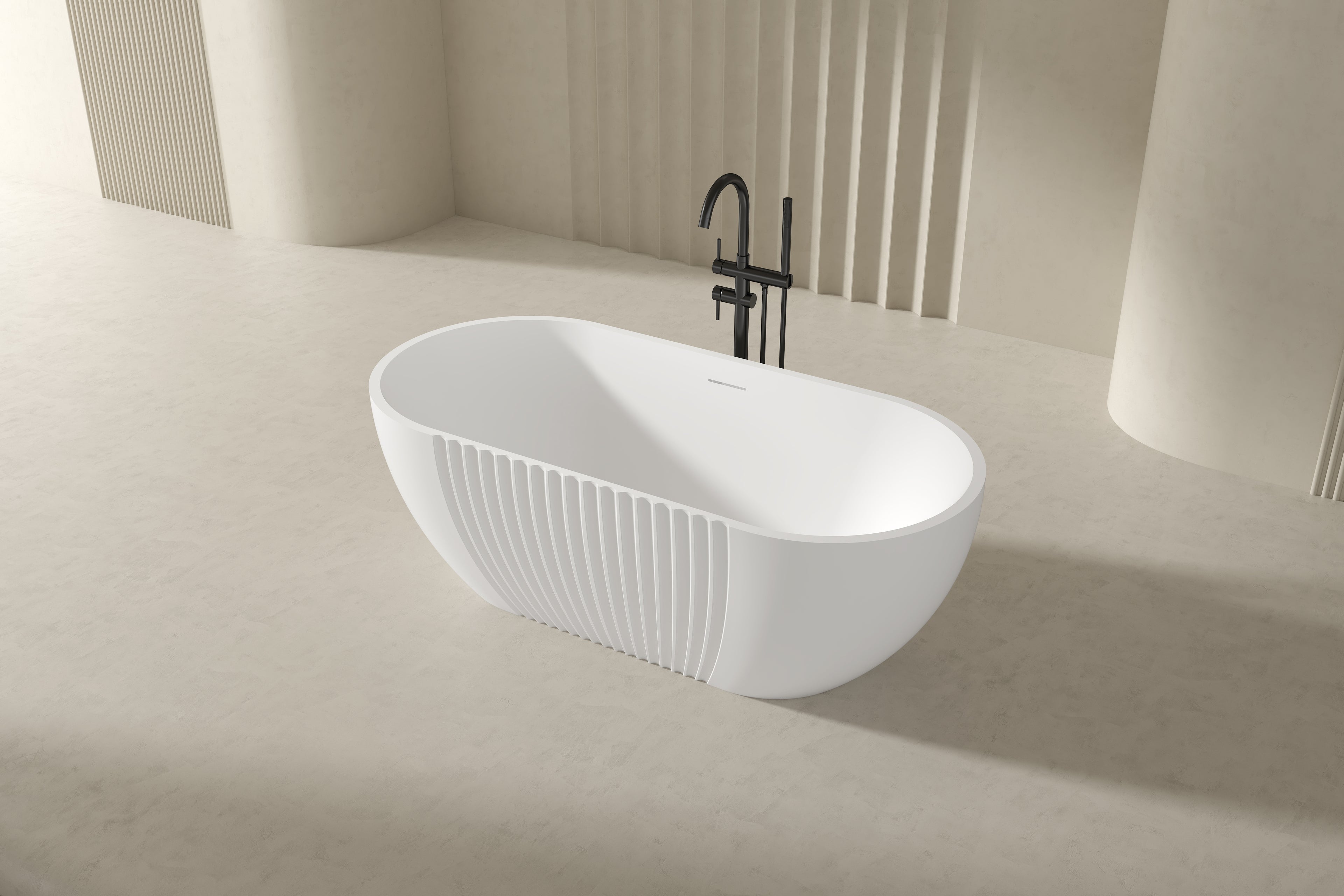 MonBlari XY-5001 Freestanding Bath Diagonal Top View