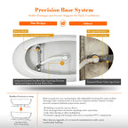 MonBlari TW-6611 Wide Oval Freestanding Bath Soaking Tub