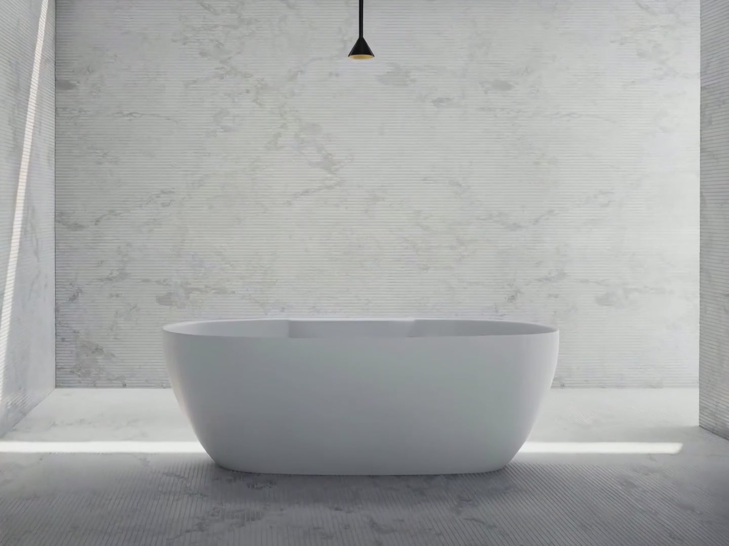 MonBlari TW-6680 Freistehende Badewanne